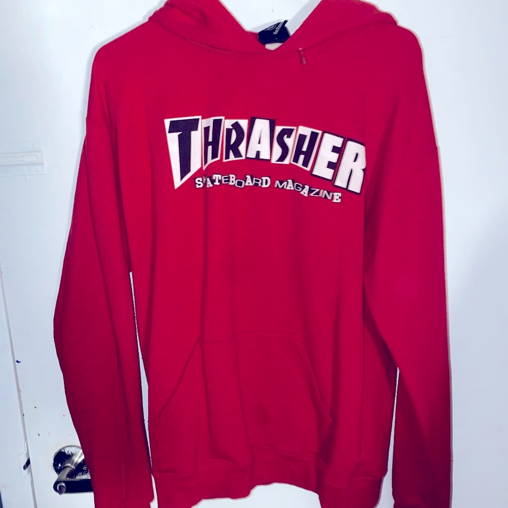 Woman’s Red Thrasher hoodie